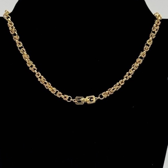Givenchy Jewelry - Givenchy  vmVintage  Gold Plated Byzantine Chain  Necklace Choker